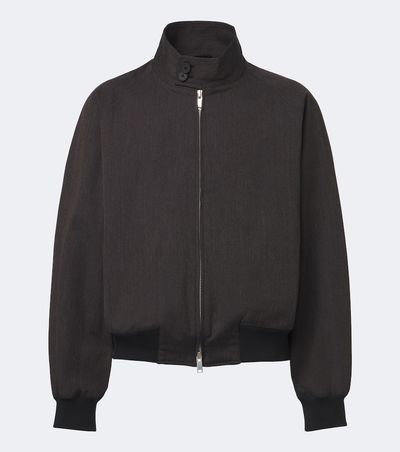 Studio Nicholson Studio Nicholson Over cotton and wool bomber jacket
