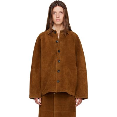 Studio Nicholson Studio Nicholson Tan Bowe Suede Jacket