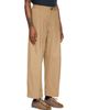 Studio Nicholson Studio Nicholson Tan Shire Cotton Pleated Trousers - 2