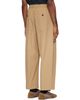 Studio Nicholson Studio Nicholson Tan Shire Cotton Pleated Trousers - 3