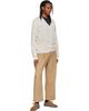 Studio Nicholson Studio Nicholson Tan Shire Cotton Pleated Trousers - 4