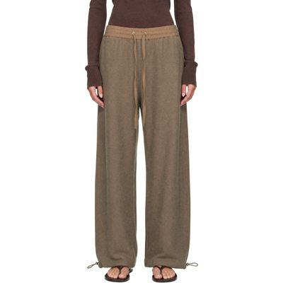 Studio Nicholson Studio Nicholson Taupe Farr Wool Drawstring Trousers