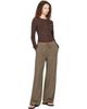 Studio Nicholson Studio Nicholson Taupe Farr Wool Drawstring Trousers - 4