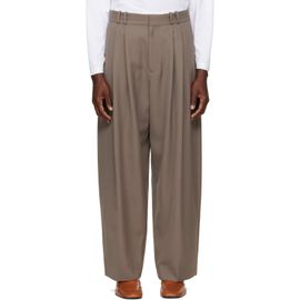 Studio Nicholson Studio Nicholson Taupe Line Tailored Trousers