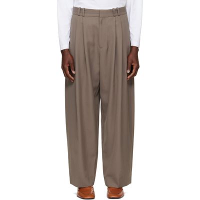 Studio Nicholson Studio Nicholson Taupe Line Tailored Trousers