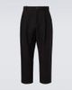 Studio Nicholson Studio Nicholson Tuck cotton-blend tapered pants - 1