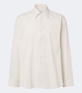 Studio Nicholson Studio Nicholson View striped cotton and linen shirt