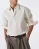 Studio Nicholson Studio Nicholson View striped cotton and linen shirt - 5