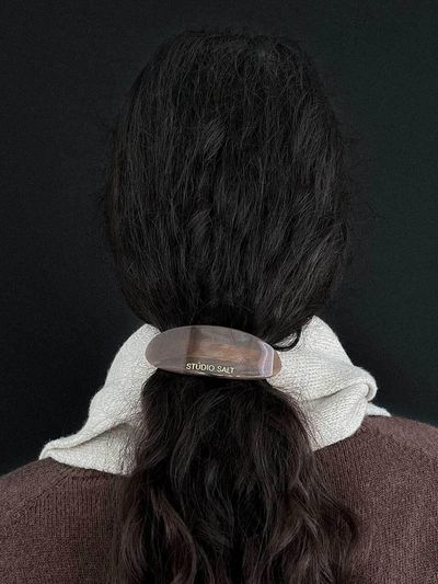 Studio Salt Classic Celluloid Korean Made Hairpin [Brown]