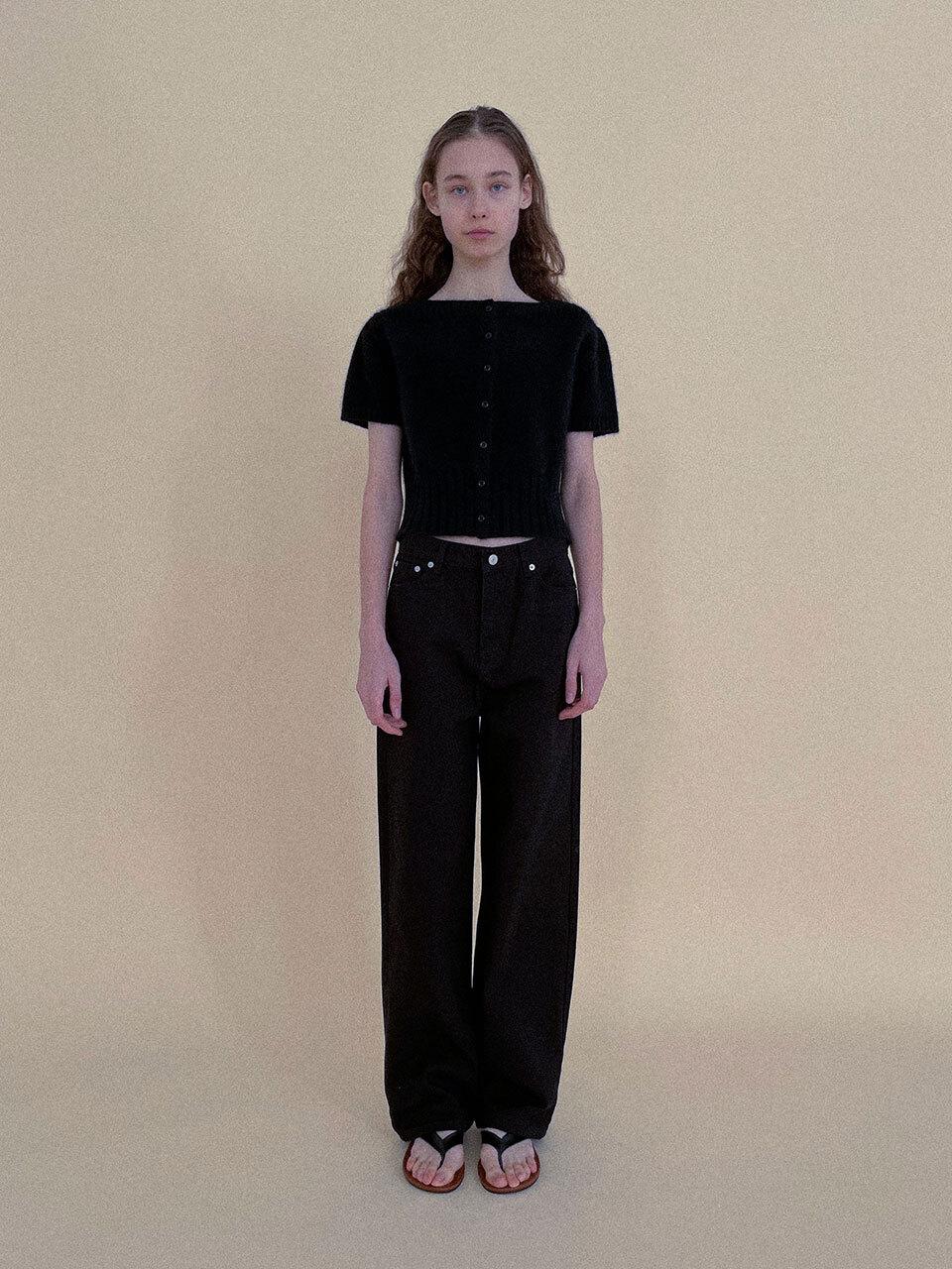 Studio Salt [SALT Label] BASIC STRAIGHT BLACK JEAN
