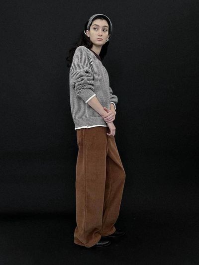 Studio Salt Straight Leg Relaxed Fit Corduroy Pants [CAMEL]