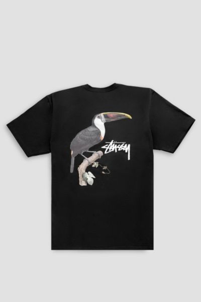 Stussy Stussy Toucan Graphic T-Shirt Top in Black, Men's at Urban Outfitters