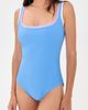 STYLEST STYLEST DreamSculpt Piped Square Neck Tank One Piece French Blue/Violet/Blanc - 5