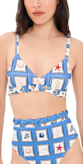 STYLEST STYLEST Lia Burke Push Up Bikini Top Seaside
