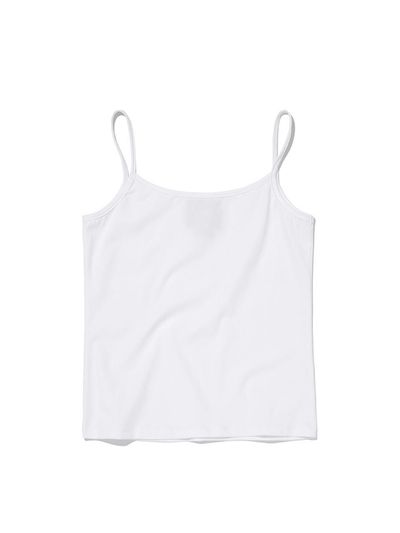 SUADE Basic Cotton Stretch Crop Sleeveless Tank [Beige]