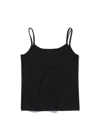 SUADE Basic Crop Sleeveless Tank [BLACK]