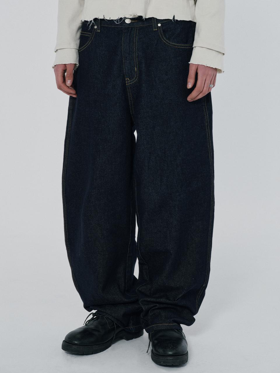 SUADE Cotton Wide Fit Baggy Denim [Indigo Blue]