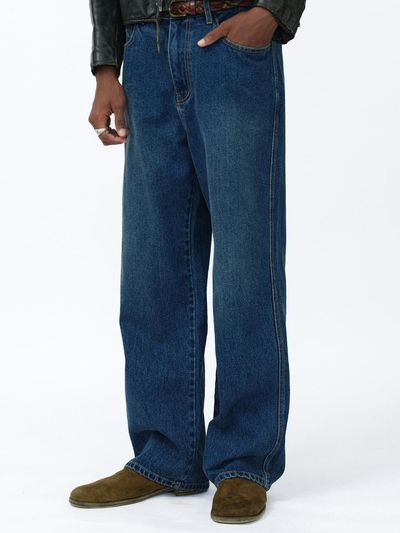 SUADE FLARE DENIM [BLUE]