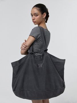 SUADE WASHED BIG TOTE BAG [PIGMENT BLACK]