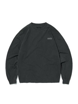 SUADE WASHED LONG SLEEVE [PIGMENT BLACK]