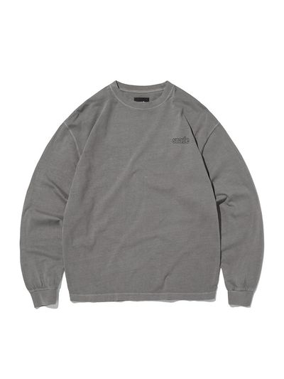 SUADE WASHED LONG SLEEVE [PIGMENT GRAY]