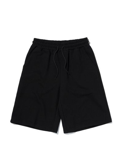 SUADE Wide Fit Premium Cotton Blend Shorts [BLACK]