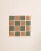 Subtle Art Studios Subtle Art Studios Checkered Glass Tile Coaster in Banana Frosting at Urban Outfitters - 4