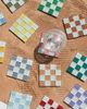 Subtle Art Studios Subtle Art Studios Chocolate Checkered Glass Tile Coaster in Hazelnut Milk Chocolate at Urban Outfitters - 5