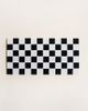 Subtle Art Studios Subtle Art Studios Classic Checkered Glass Tile Tray in Black/White Checkered at Urban Outfitters - 3