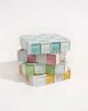 Subtle Art Studios Subtle Art Studios Glass Tile Checkered Cube in Pink Himalayan Milk Chocolate at Urban Outfitters - 4