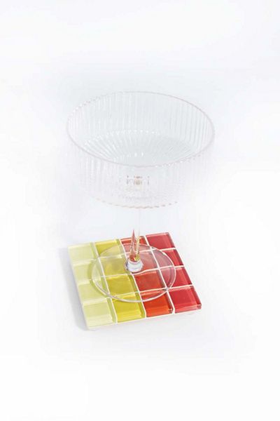 Subtle Art Studios Subtle Art Studios Ombre Tile Coaster in Summer Sunrise at Urban Outfitters