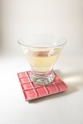 Subtle Art Studios Subtle Art Studios Solid Glass Tile Coaster in Heart at Urban Outfitters