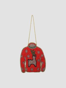 Sudha Pennathur Ugly Sweater Beaded Ornament