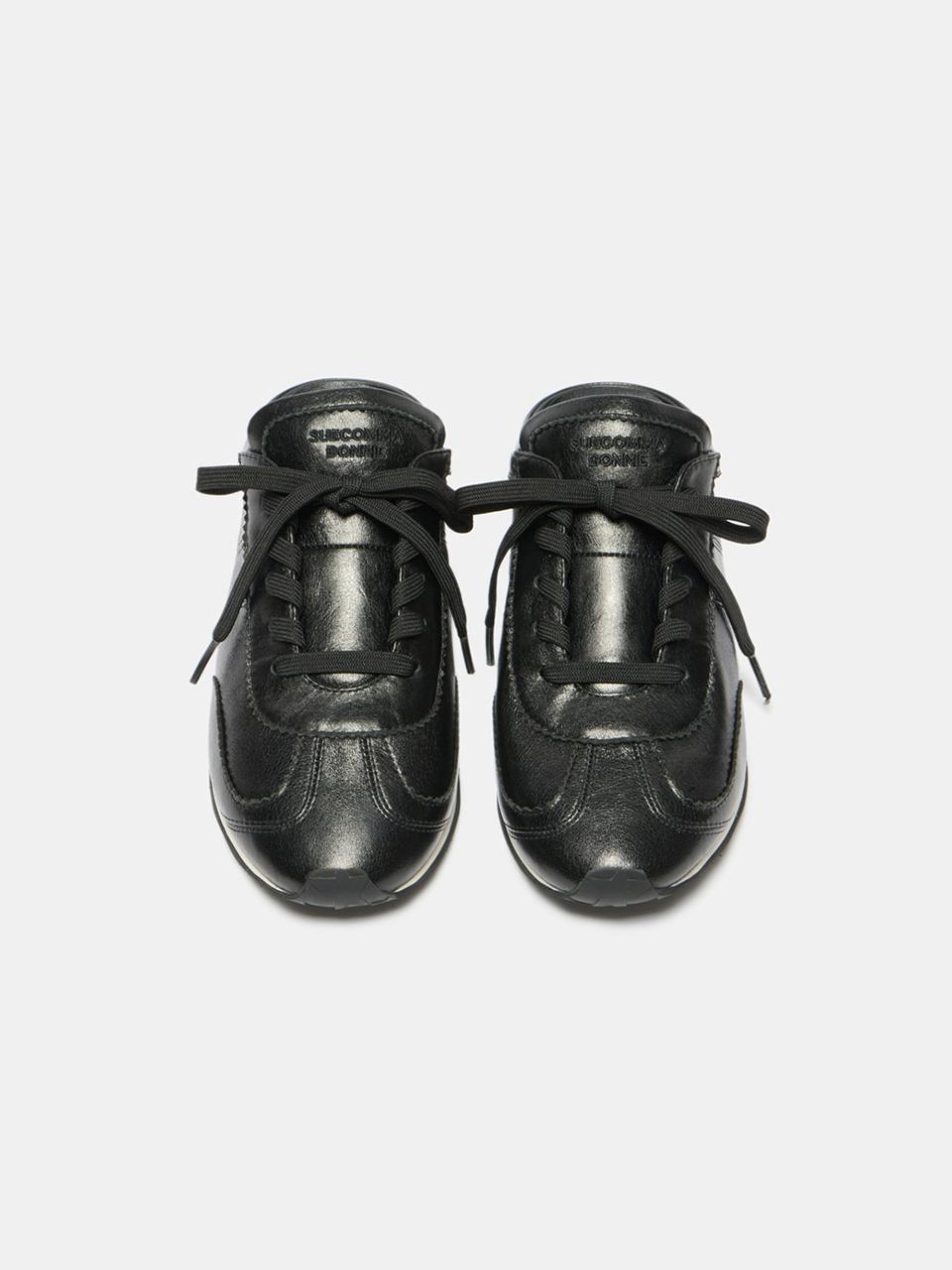 SUECOMMA BONNIE Basic Soft Fur Slip-on Sneaker Mule [Black] (DG4DS25012BLK)