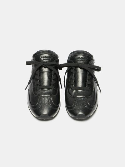 SUECOMMA BONNIE Basic Soft Fur Slip-on Sneaker Mule [Black] (DG4DS25012BLK)