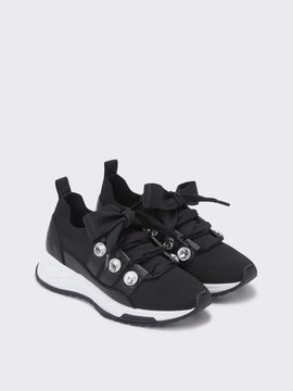 SUECOMMA BONNIE Cubic Point Sneakers_Black