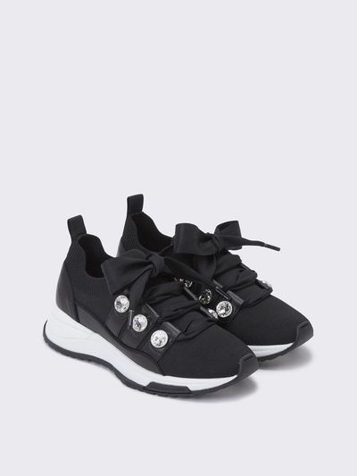 SUECOMMA BONNIE Cubic Point Sneakers_Black