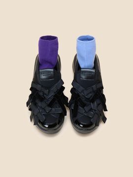 SUECOMMA BONNIE Delight ribbon sneakers(black)_DG4DA24527BLK