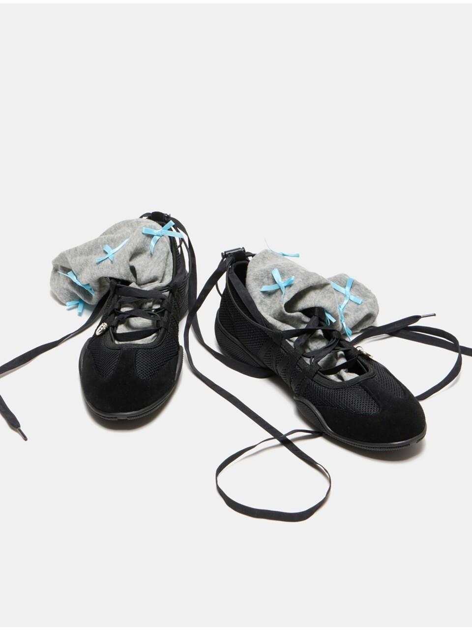 SUECOMMA BONNIE Fev Mary Jane Sneakers [Black] (DE4DS25004BLK)