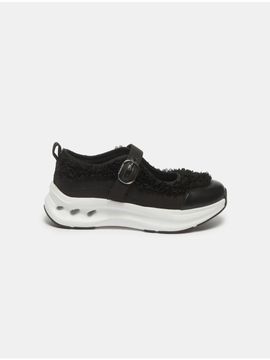 SUECOMMA BONNIE Flower Mary Jane Sneakers (Black) (DG4DS25034BLK)