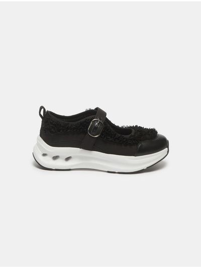 SUECOMMA BONNIE Flower Mary Jane Sneakers (Black) (DG4DS25034BLK)