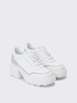 SUECOMMA BONNIE Heel Sneakers_White