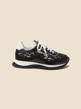 SUECOMMA BONNIE Leather Lace Premium Sneakers [Black] (DG4DS25044BLK)