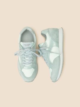 SUECOMMA BONNIE Lightweight EVA Nylon Leather Sneakers [GREEN] (DG4DS25045MIN)