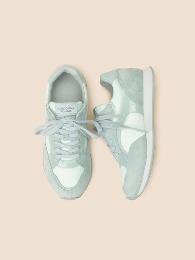 SUECOMMA BONNIE Lightweight EVA Nylon Leather Sneakers [GREEN] (DG4DS25045MIN)