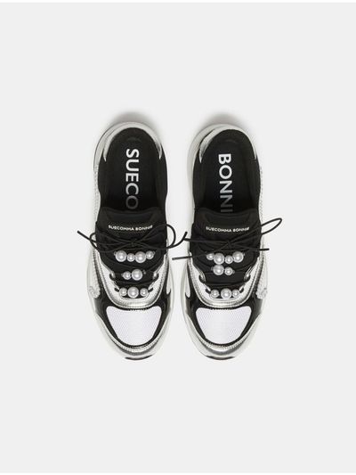 SUECOMMA BONNIE Pearl Sneakers [Silver] (DG4DS25072SVX)