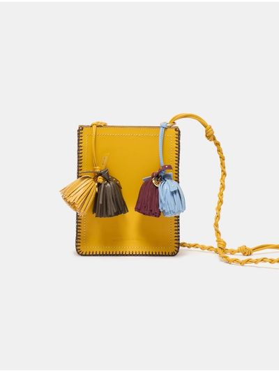 SUECOMMA BONNIE Pompom Cross Bag [Yellow] (DSBAS25001YEW)