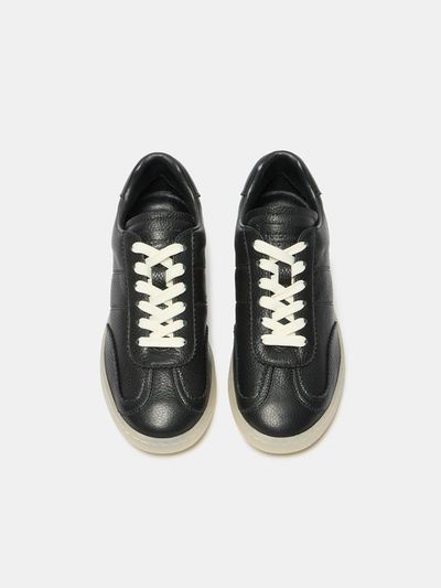 SUECOMMA BONNIE Premium Leather Daily Sneakers [Black] (DG4DS25052BLK)