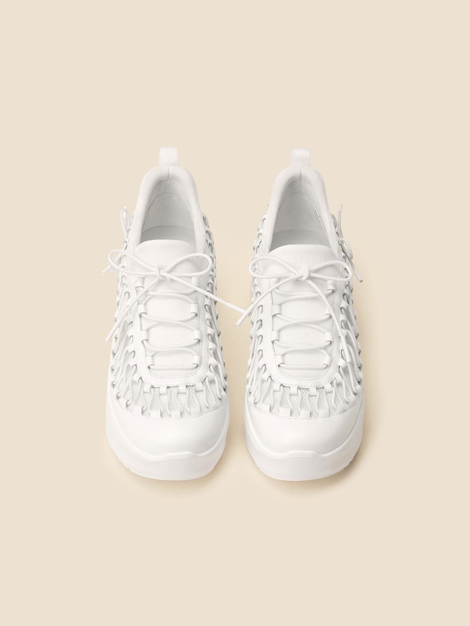 SUECOMMA BONNIE String Leather Slip-on Sneakers [Beige] (DG4DS25061WHT)