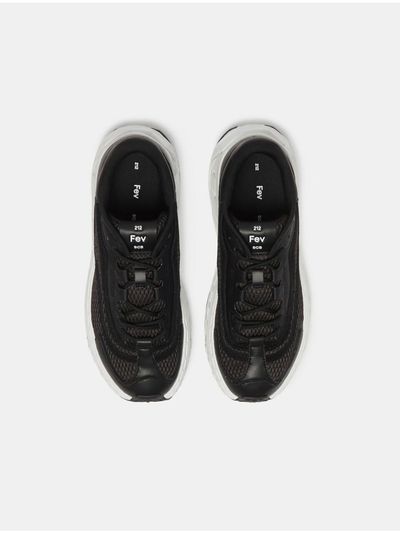 SUECOMMA BONNIE Unisex Fev Runner Sneakers [Black] (DE4DS25001BLK)